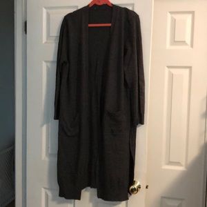 Plus open cardigan